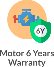 Motor 6 Years Warranty 6Y