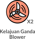 Kelajuan Ganda Blower X2