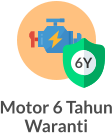 Motor 6 Tahun Waranti 6Y